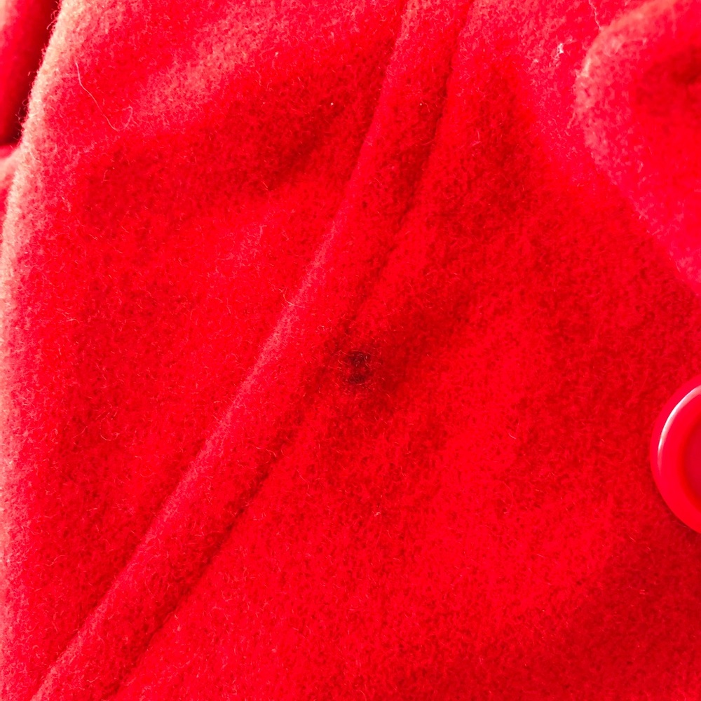 Red peacoat H&M